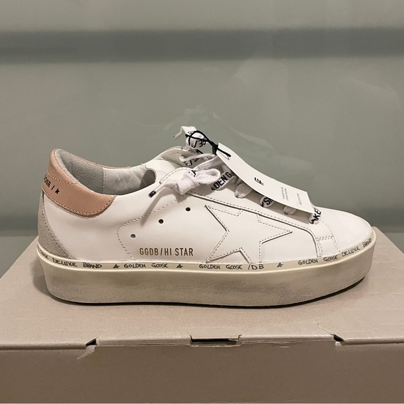 GOLDEN GOOSE | Hi Star Leather Sneakers - Picture 6 of 12